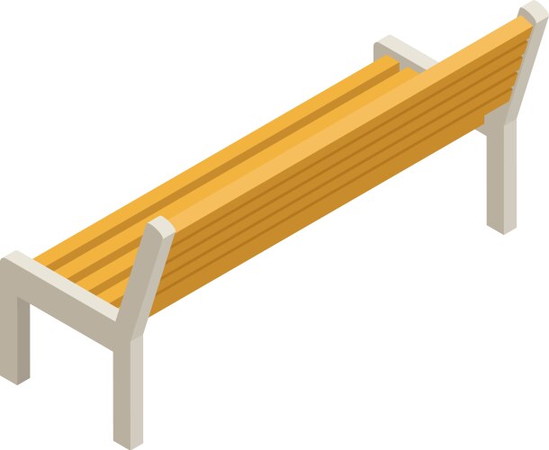 bench isometric icon vector image