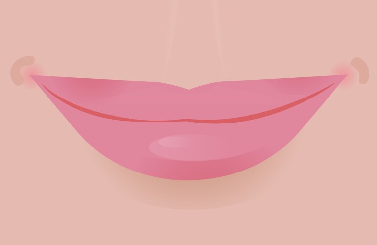 Glamour lip icon vector image