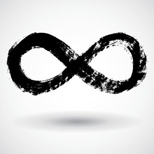 Infinity symbol vector image