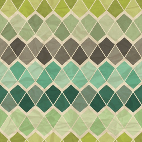 Seamless retro geometric pattern vector image