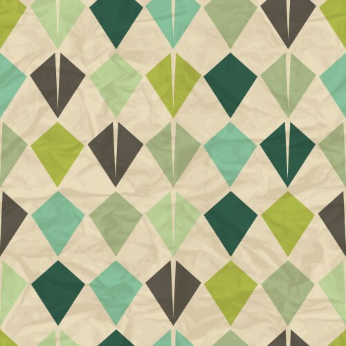 Seamless retro geometric pattern vector image