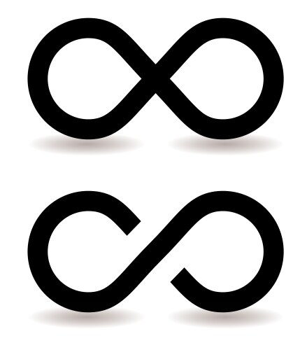 Infinity symbol vector image