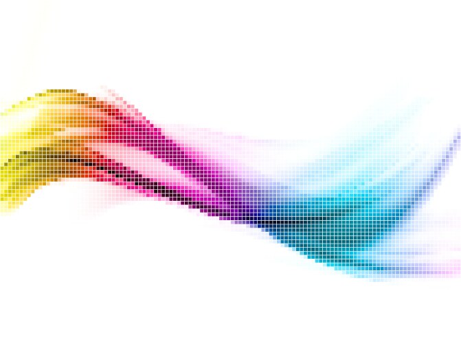 Rainbow mosaic vector image