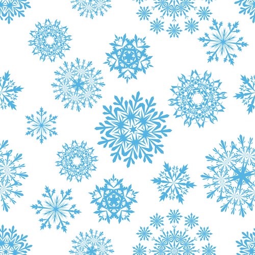 Snowflakes background vector image