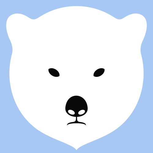 Polar bear vector image