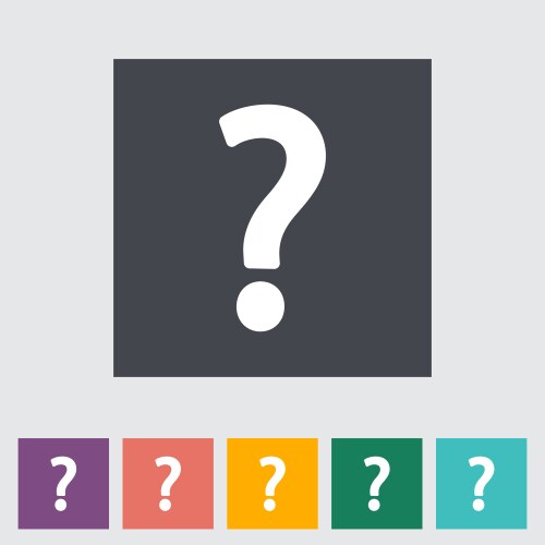 Question mark vector image