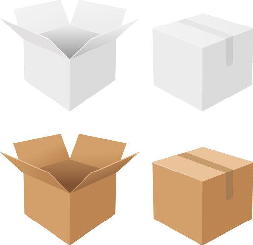 Boxes vector image