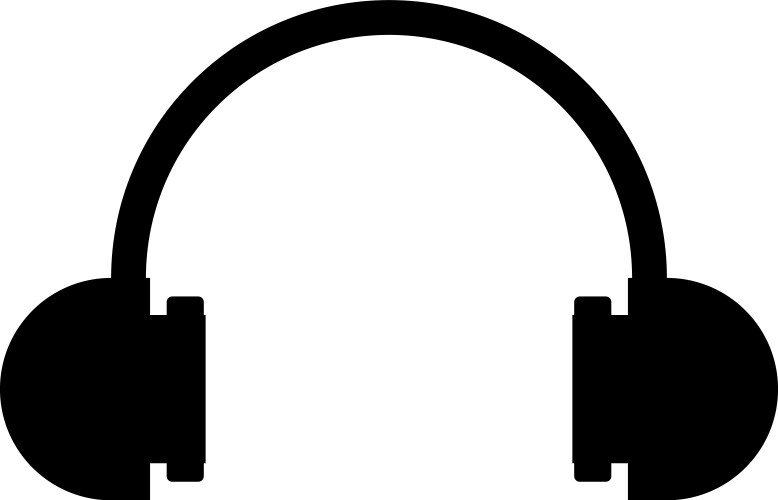 Headphones vector image