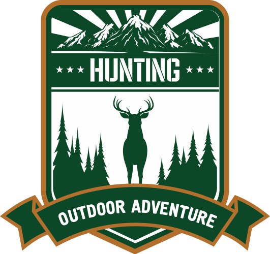 hunting and adventure icon for sporting design vector image