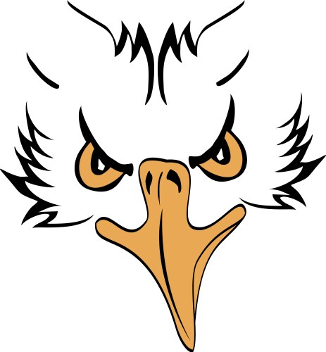 eagle head profile vector image