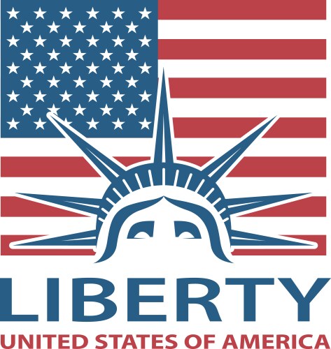 Statue of liberty vector image