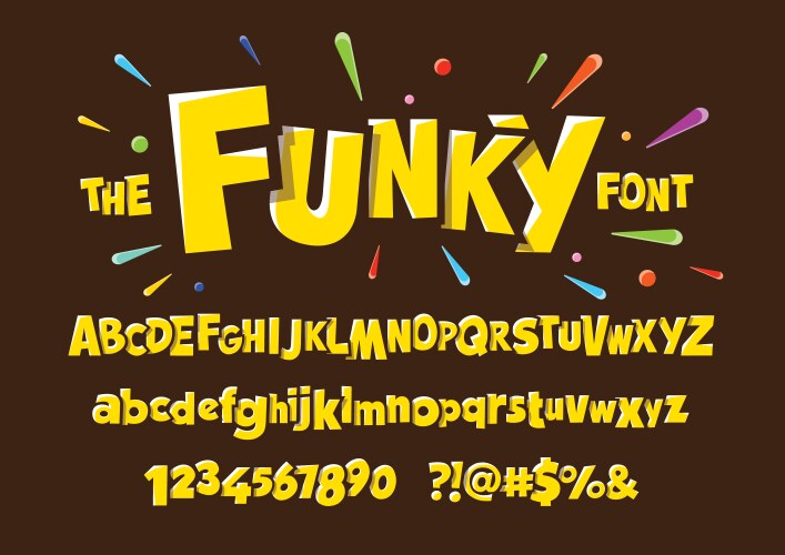 Fun font vector image