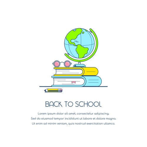 Back to school vector image