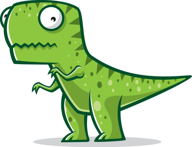 Cartoon funny t-rex vector image