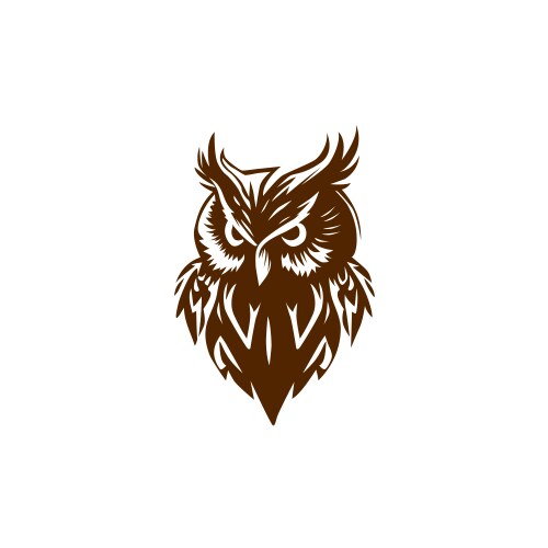 Owl bird animal wild vector image