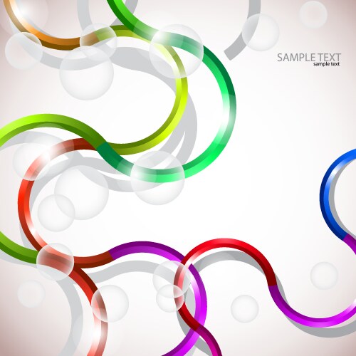 Abstract curves background vector image