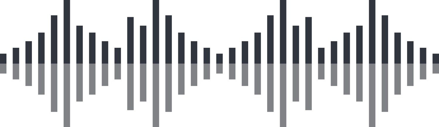 Sound wave logo icon vector image