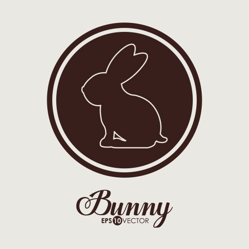 Bunny design vector image