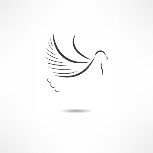 pigeon icon vector image