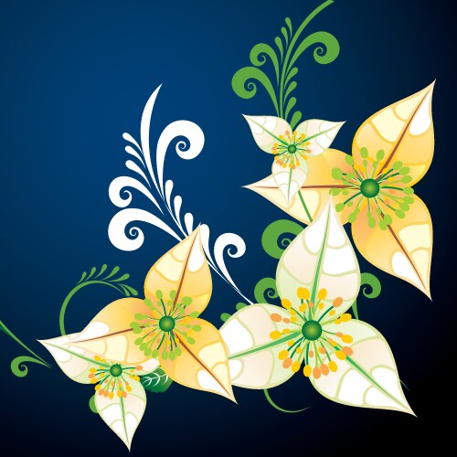 floral background vector image