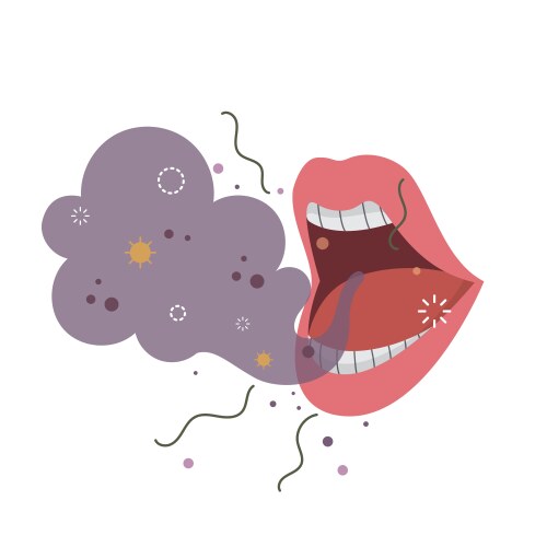 Smell bad vector image