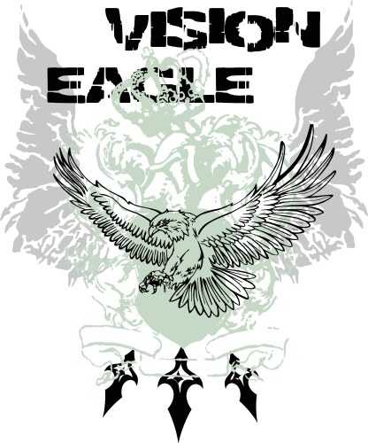 Eagle flying design vector image