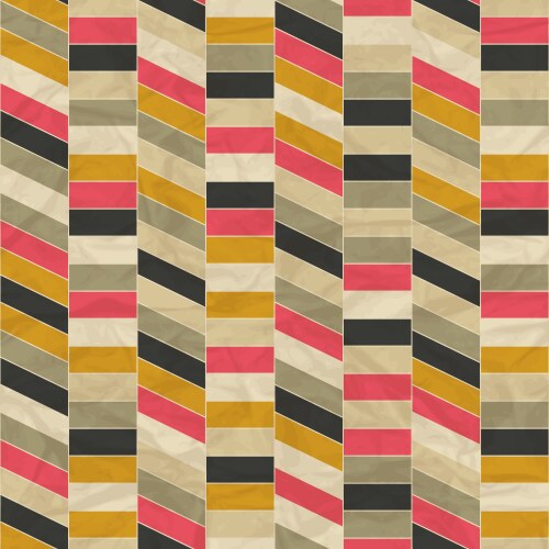 Seamless retro geometric pattern vector image