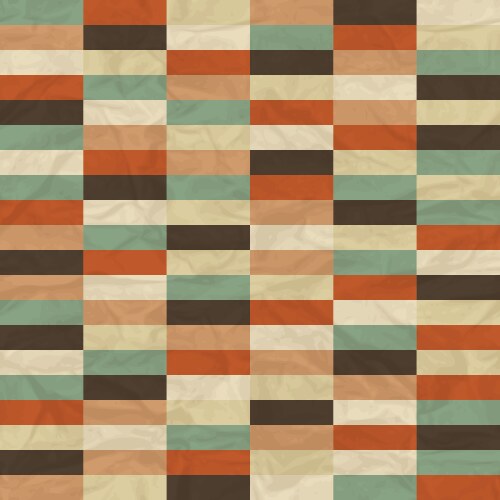 Seamless retro geometric pattern vector image