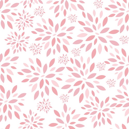 Flower leaves seamless pattern background vector image