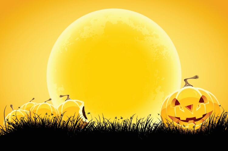 Halloween background vector image