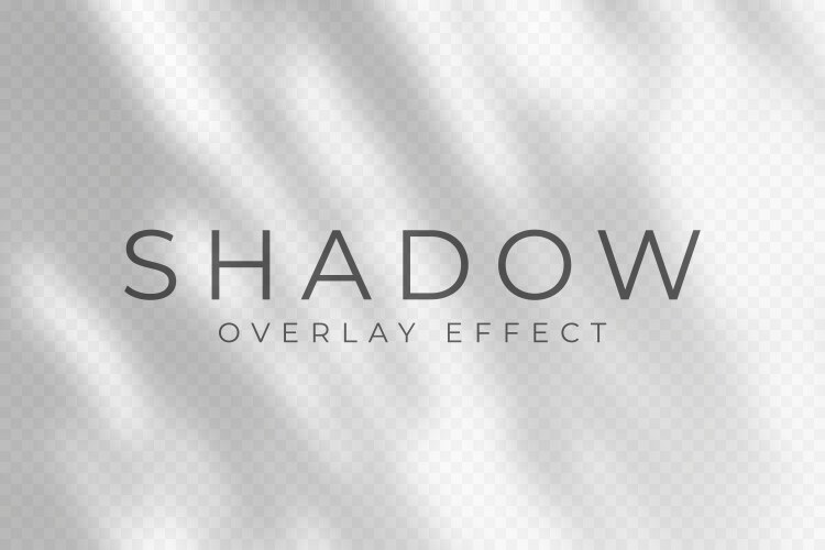 Shadow overlay effect transparent soft light vector image