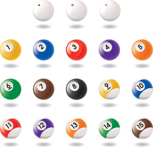 Pool ball vector image