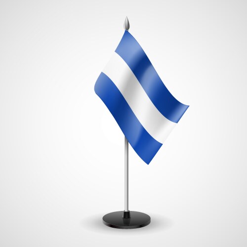 Table flag of el salvador vector image