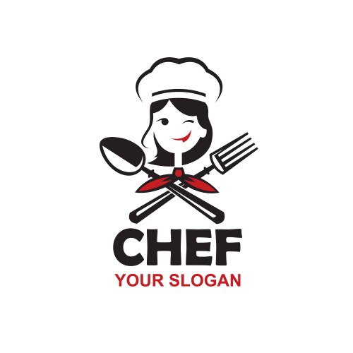 chef woman design vector image