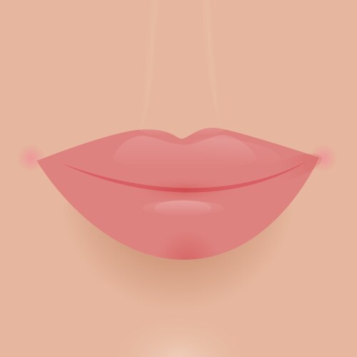 glamour lip icon vector image