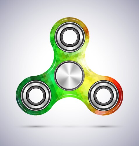 Spinner colorful mosaic design vector image