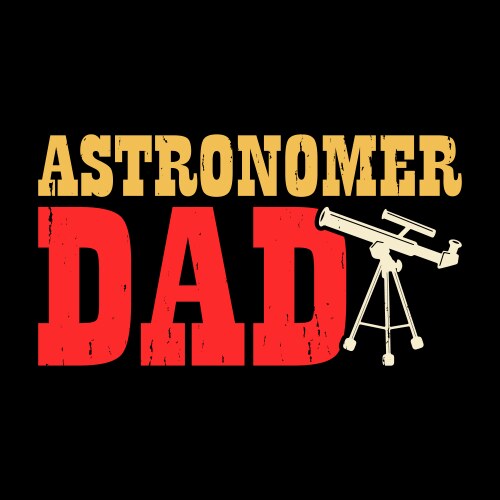 Astronomer telescope astronomy t-shirt design vector image