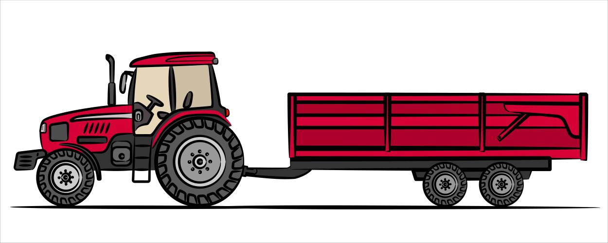 Truck abstract silhouette on white background vector image