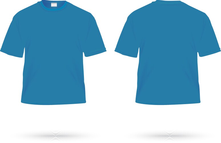 T shirt blue vector image