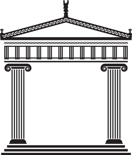 Greek architecture vector image