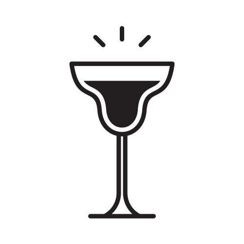 Cocktail icon vector image