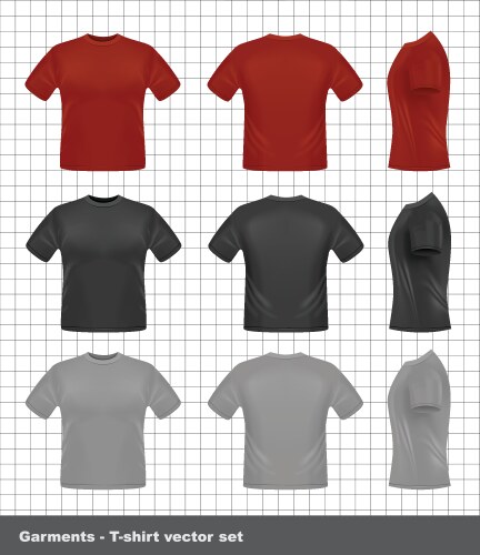 T-shirt set vector image