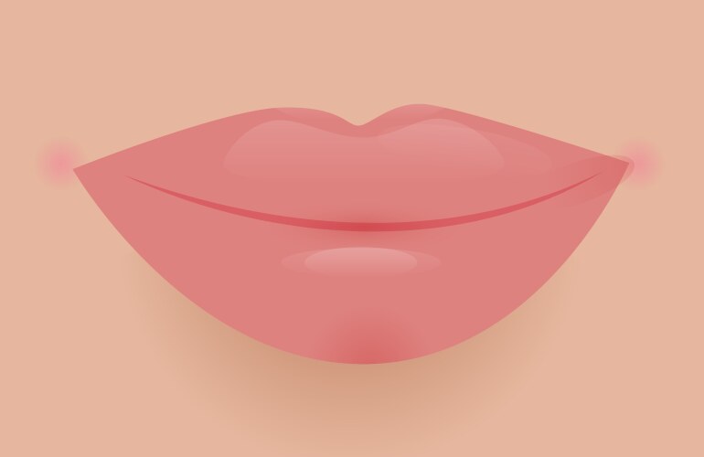 Glamour lip icon vector image