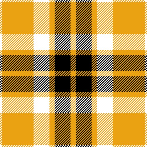 Yellow and black tartan plaid seamless pattern vector image