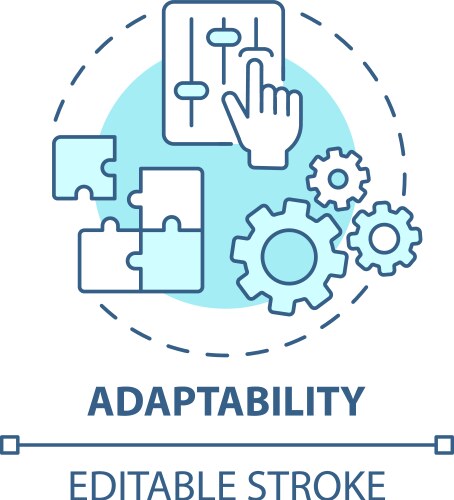 Adaptability concept icon vector image