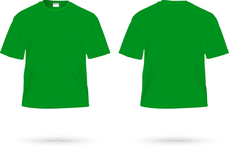 T shirt green vector image