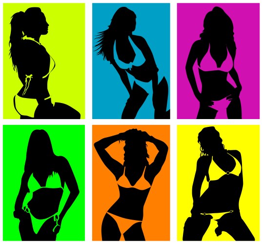 Women in bikini vector image