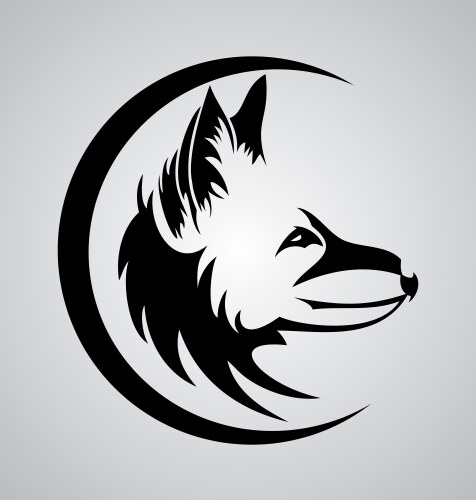 Tribal fox head vector image