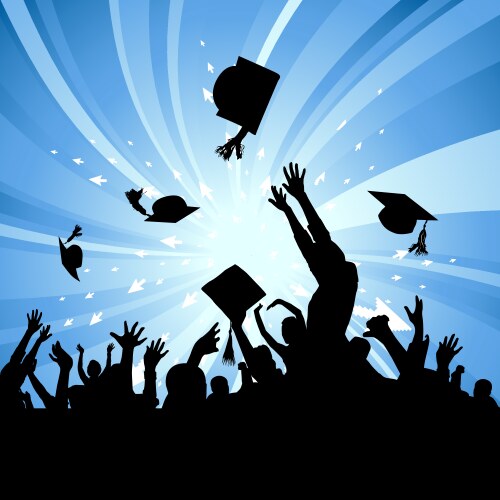 Graduation party vector image