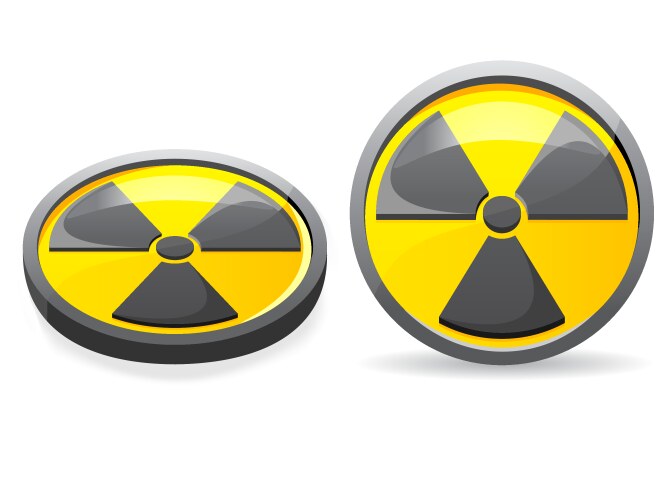 Radiation symbol vector image